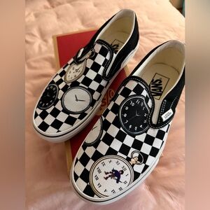 Karl Jacob’s collab Vans Checkered Clock Slip-On Sneakers